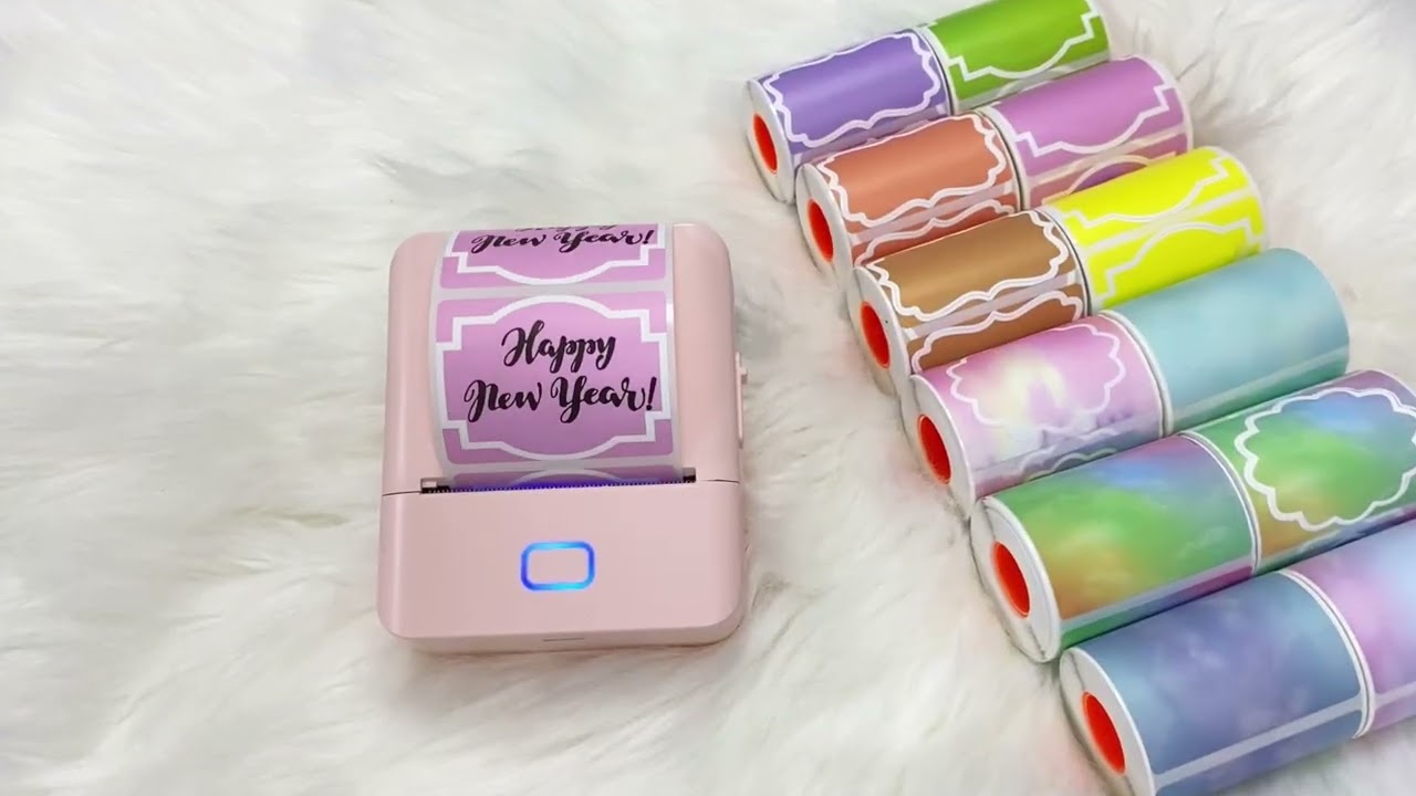 Mini Printer & Color Label Combo Set