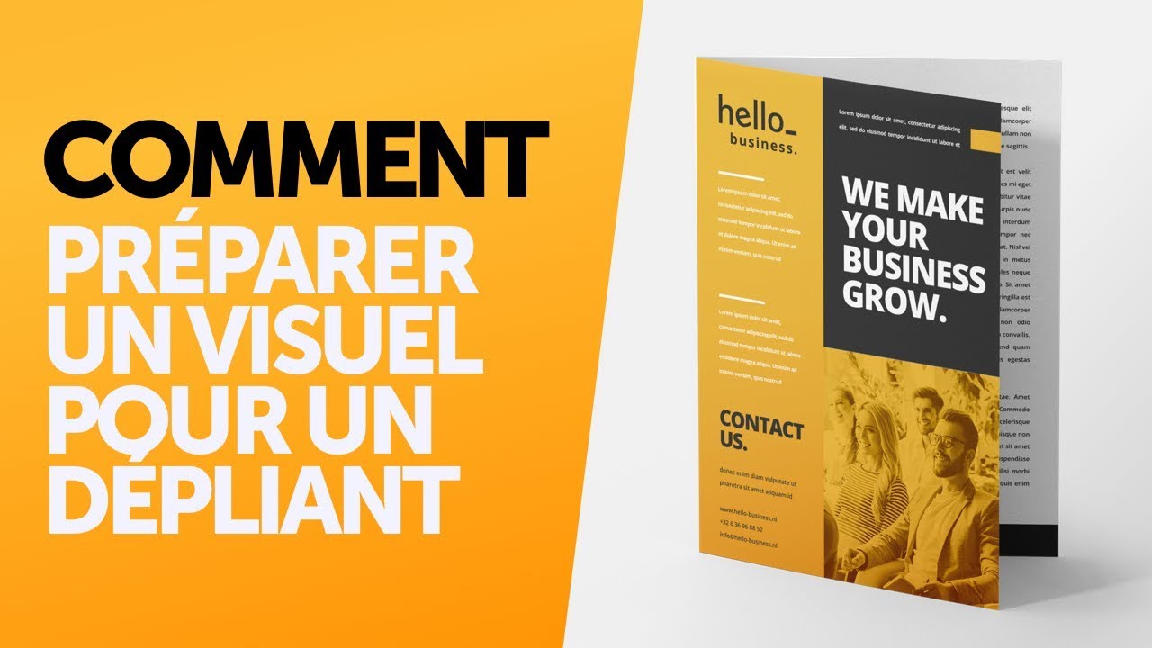 Comment préparer un visuel pour un dépliant (Qu'est-ce-qui va où ?)