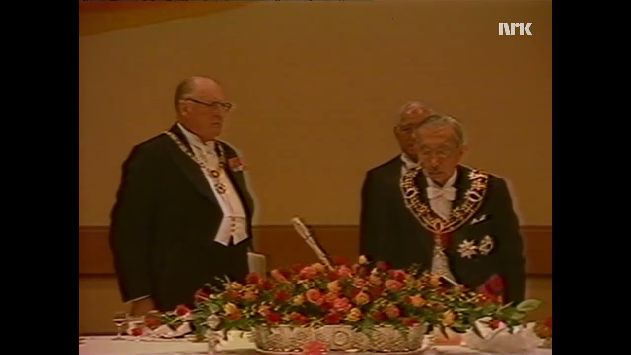 King Olav V of Norway on state visit to Emperor Hirohito of Japan