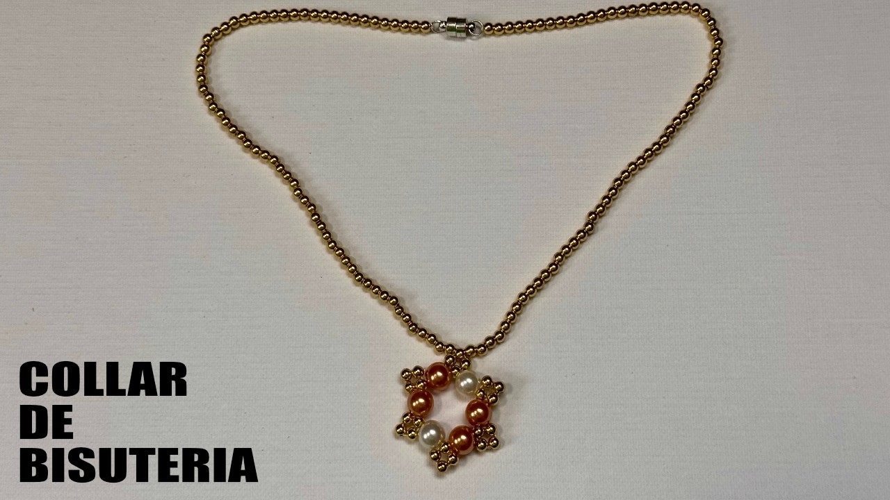 COLLAR DE BISUTERÍA PASO A PASO