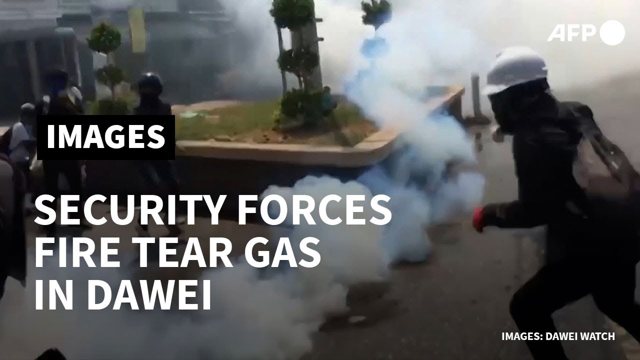 Myanmar coup: security forces fire tear gas at protesters in Dawei | AFP