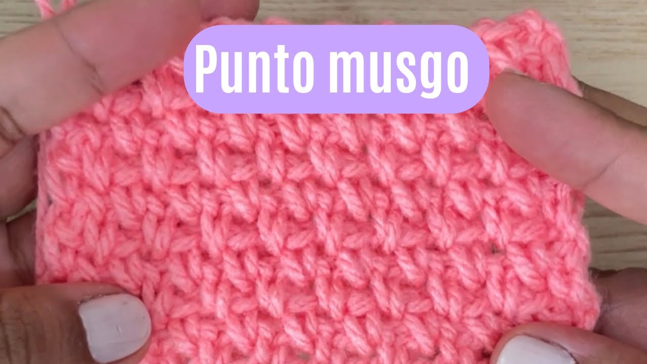 Punto musgo a crochet, f&aacute;cil y hermoso de tejer 🧶 Crochet garter stitch, easy and beautiful to knit