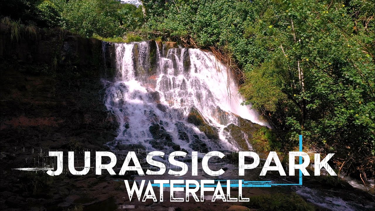 Jurassic Park waterfall hike - Kauai, Hawaii | 4K drone video