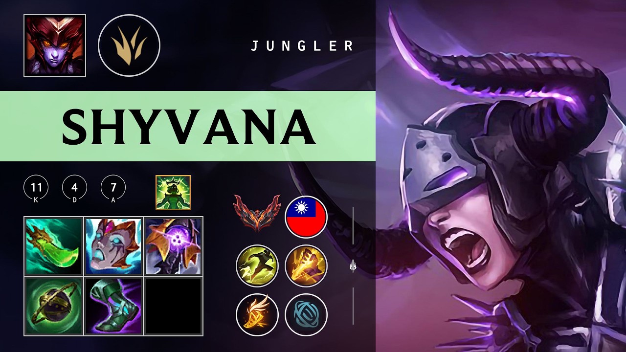 Shyvana Jungle vs Hecarim - TW Grandmaster Patch 26.05