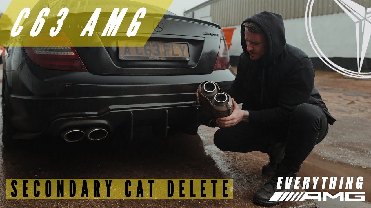 MERCEDES C63 AMG SECONDARY CAT DELETE REVIEW