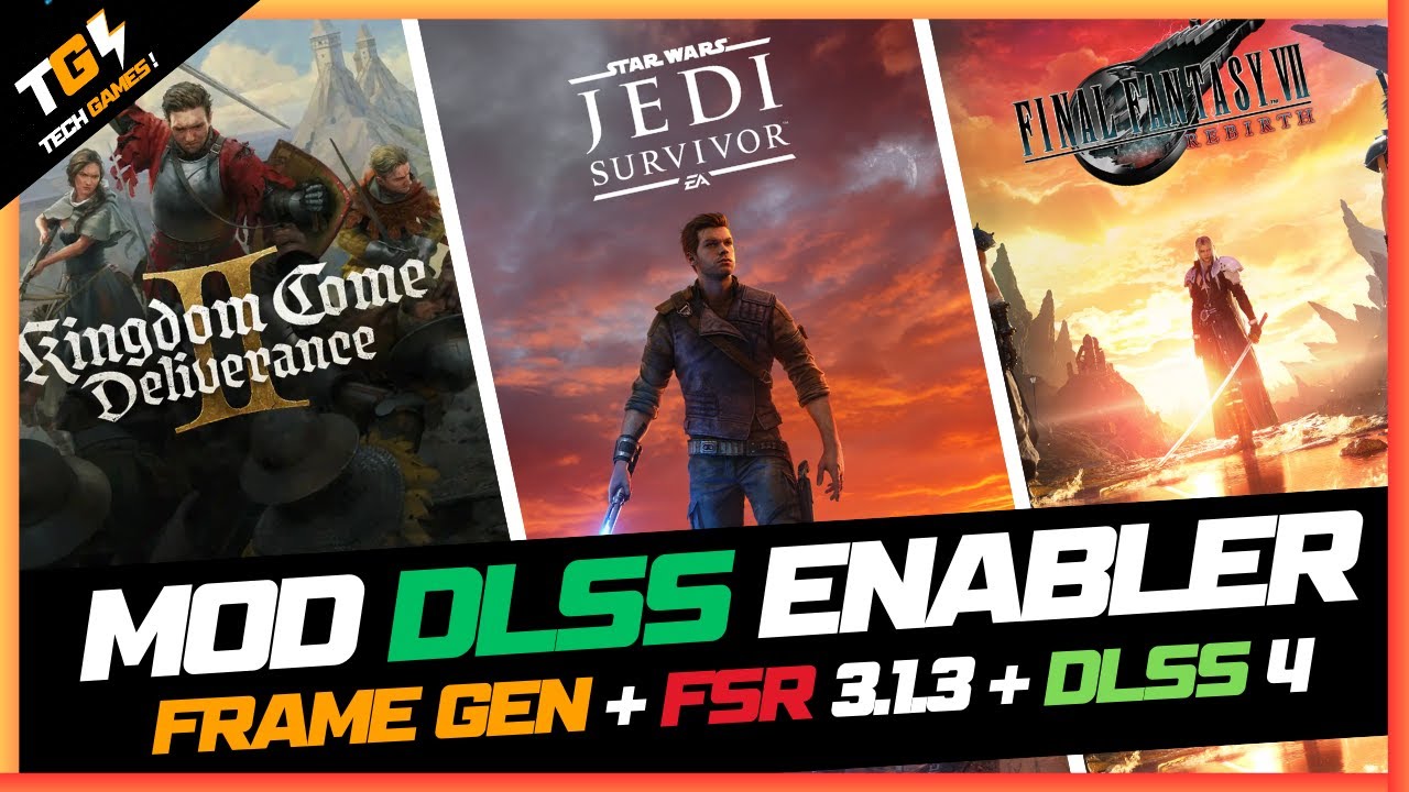 Novo MOD DLSS Enabler / Frame Generation + FSR 3.1.3 + DLSS 4  + XeSS 2