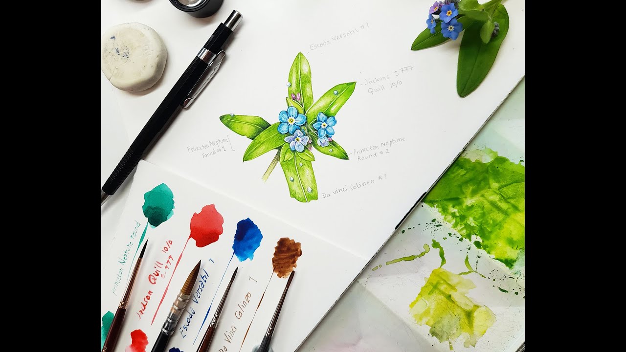 Comparing Synthetic Watercolour brushes part 3