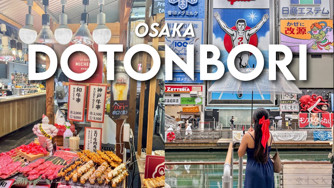 Snacking in DOTONBORI Osaka 🇯🇵 kuromon market & don quijote