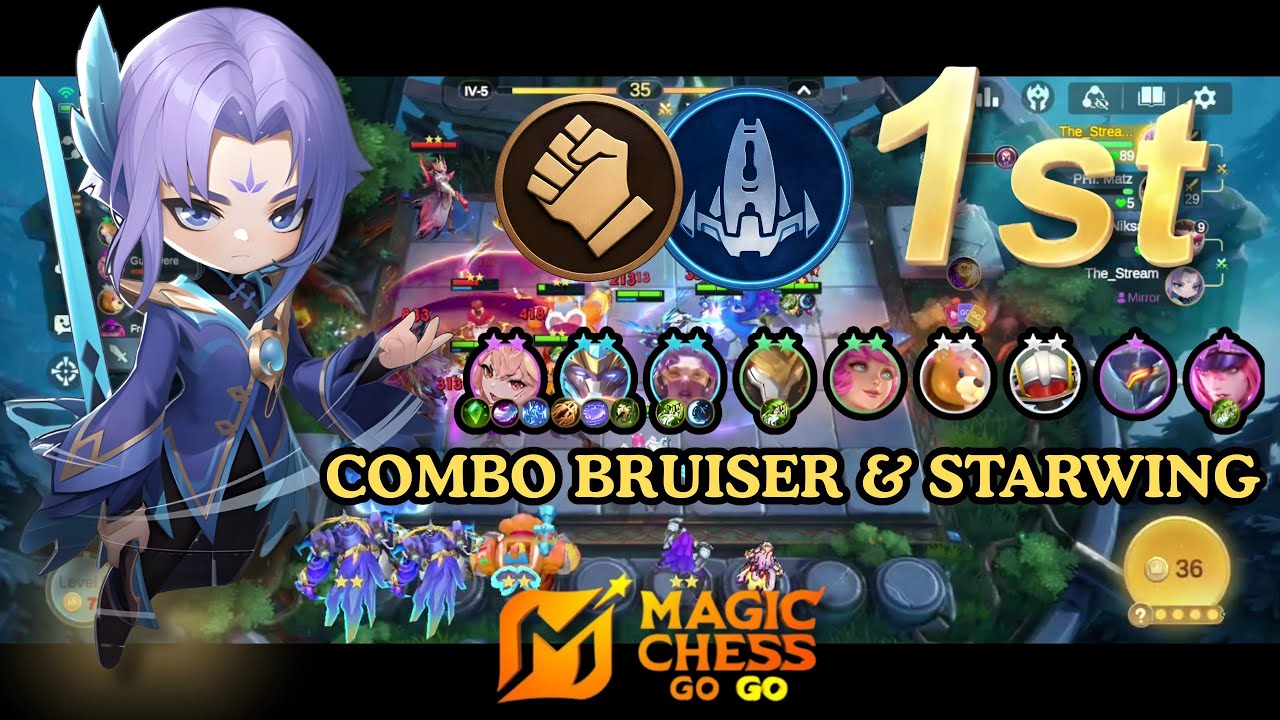 🔥 LING BRUISER + STARWING = KOMBO META! Auto Winstreak Magic Chess!
