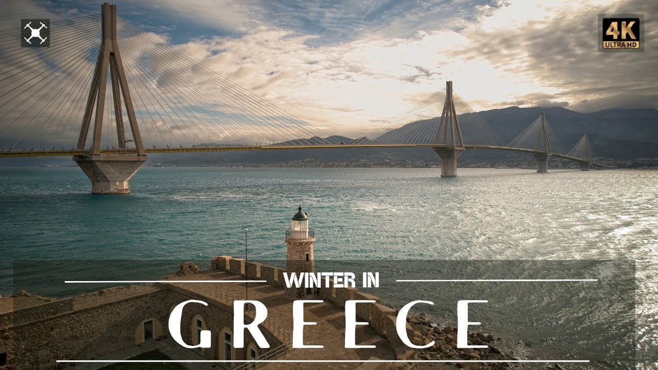 GREECE | Greek Winter | Relaxation Aerial Film | 4K