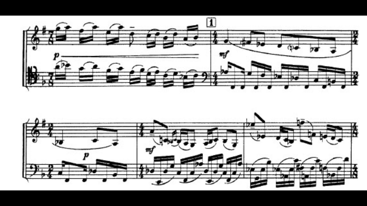 Francis Poulenc - Sonata for Clarinet and Bassoon, FP. 32a (1922) [Score-Video]