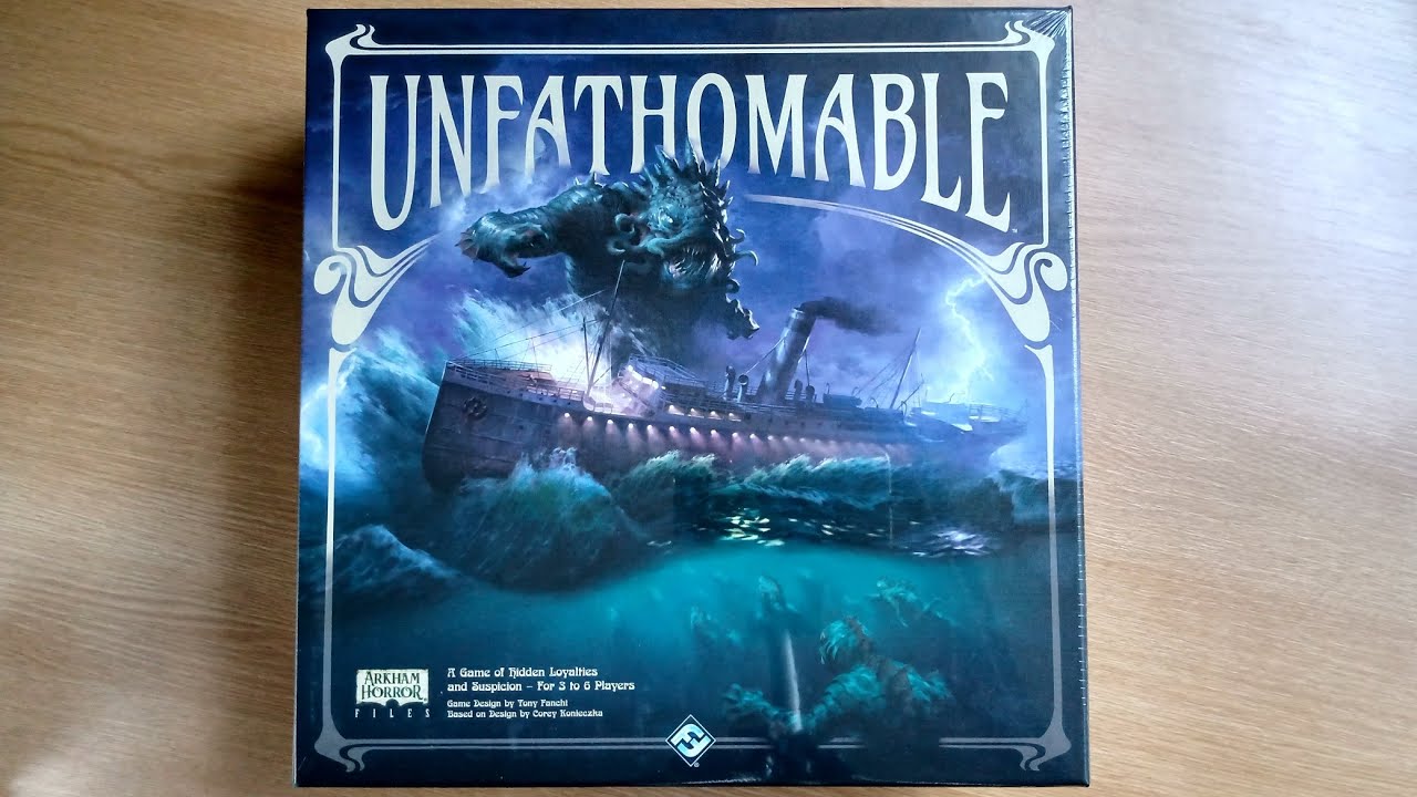 Unboxing UNFATHOMABLE the NEW Arkham Horror Files boardgame from Fantasy Flight Games