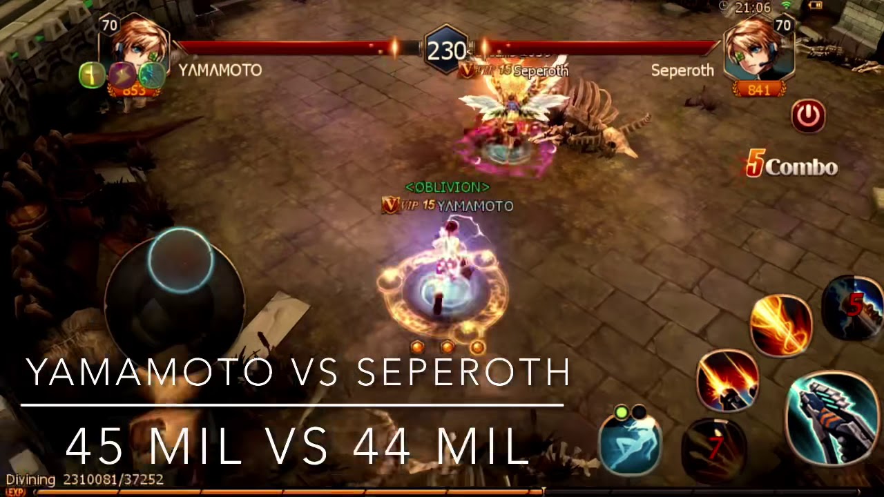 Yamamoto vs Seperoth - Sword of Chaos - Strongest SS Battle Off!!