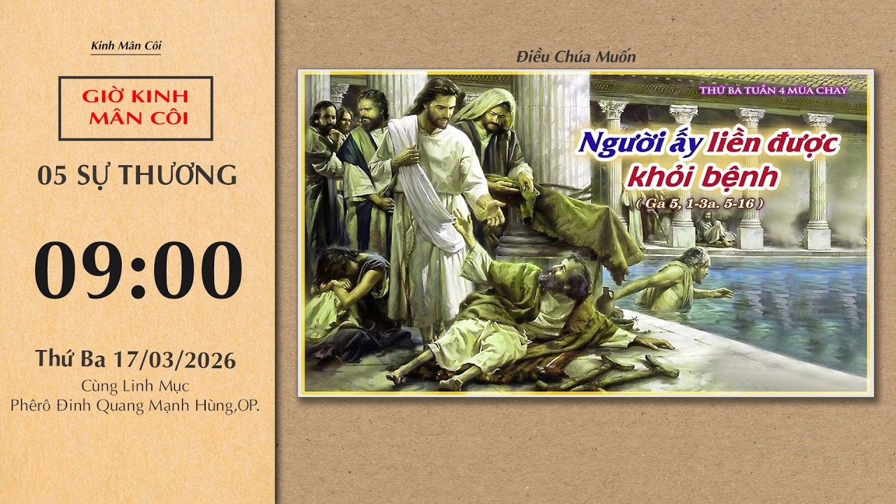 🔴Kinh Mân Côi | 17/03/2026 | 5 Sự Thương - Sáng Thứ Ba Tuần IV Mùa Chay.