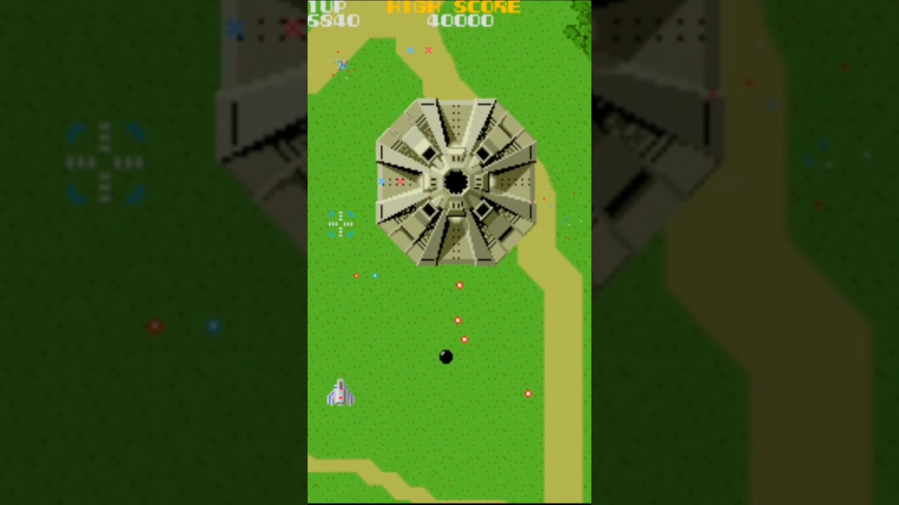 Fighting a boss in Xevious! 💫🔥 #xevious #namco #retro #arcadegames #gaming #80saesthetic #arcade