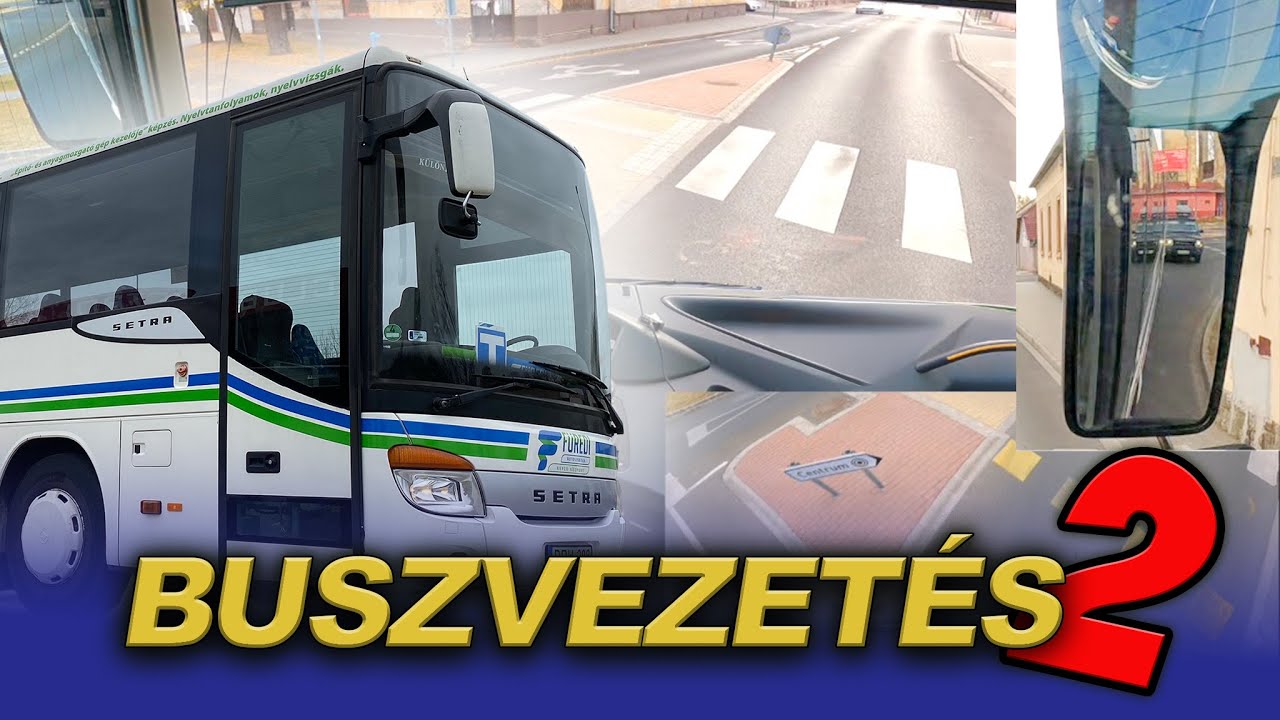 🚌 Buszvezetés és ⚡️buszmegálló⚡️ a forgalmi vizsgán 🤩