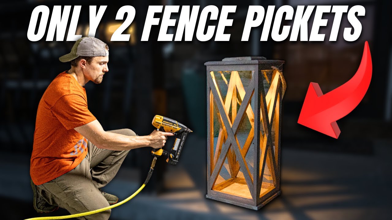 The EASY 2 Picket Wood Outdoor Solar Lantern +  FREE PLANS!