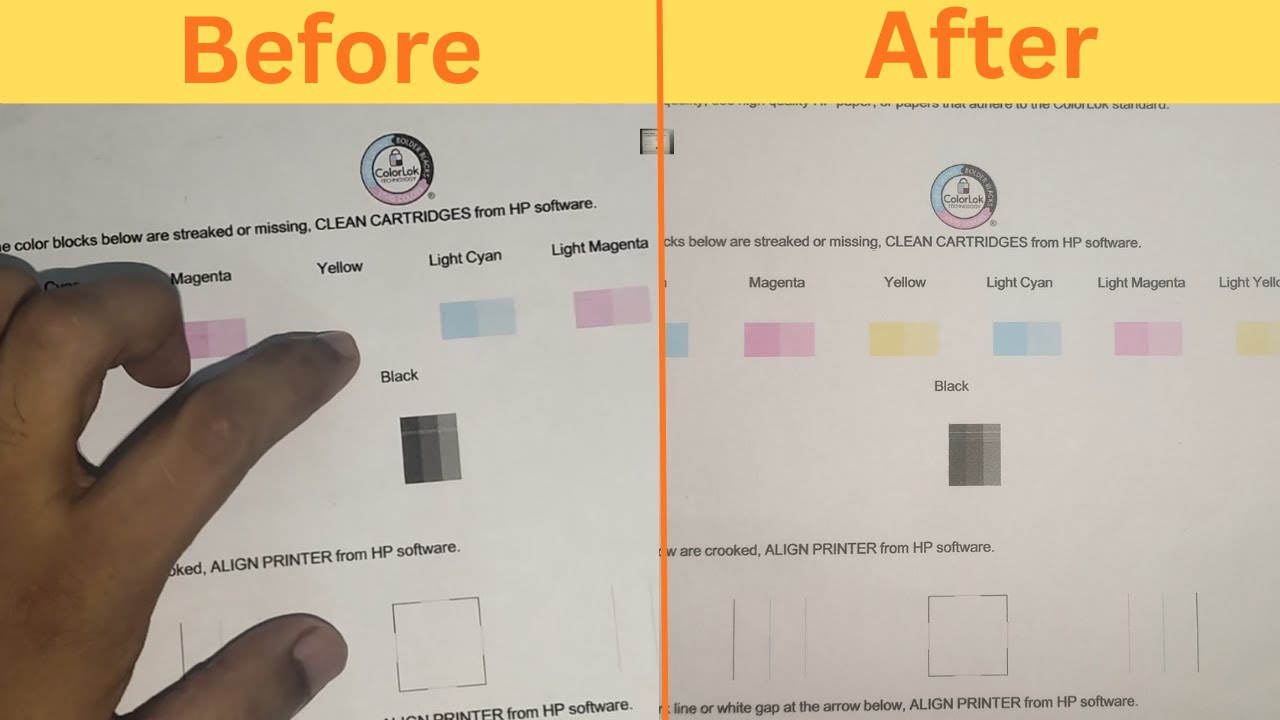 HP Ink Tank 415 Series Printer Not Printing Yellow/Blue/Red/Black Color Solution