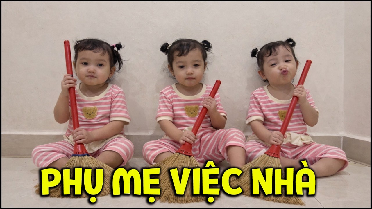 Ba bé sinh ba biết cùng nhau dọn dẹp phụ mẹ Yến Nhi và cái kết | BA NÀNG TIÊN