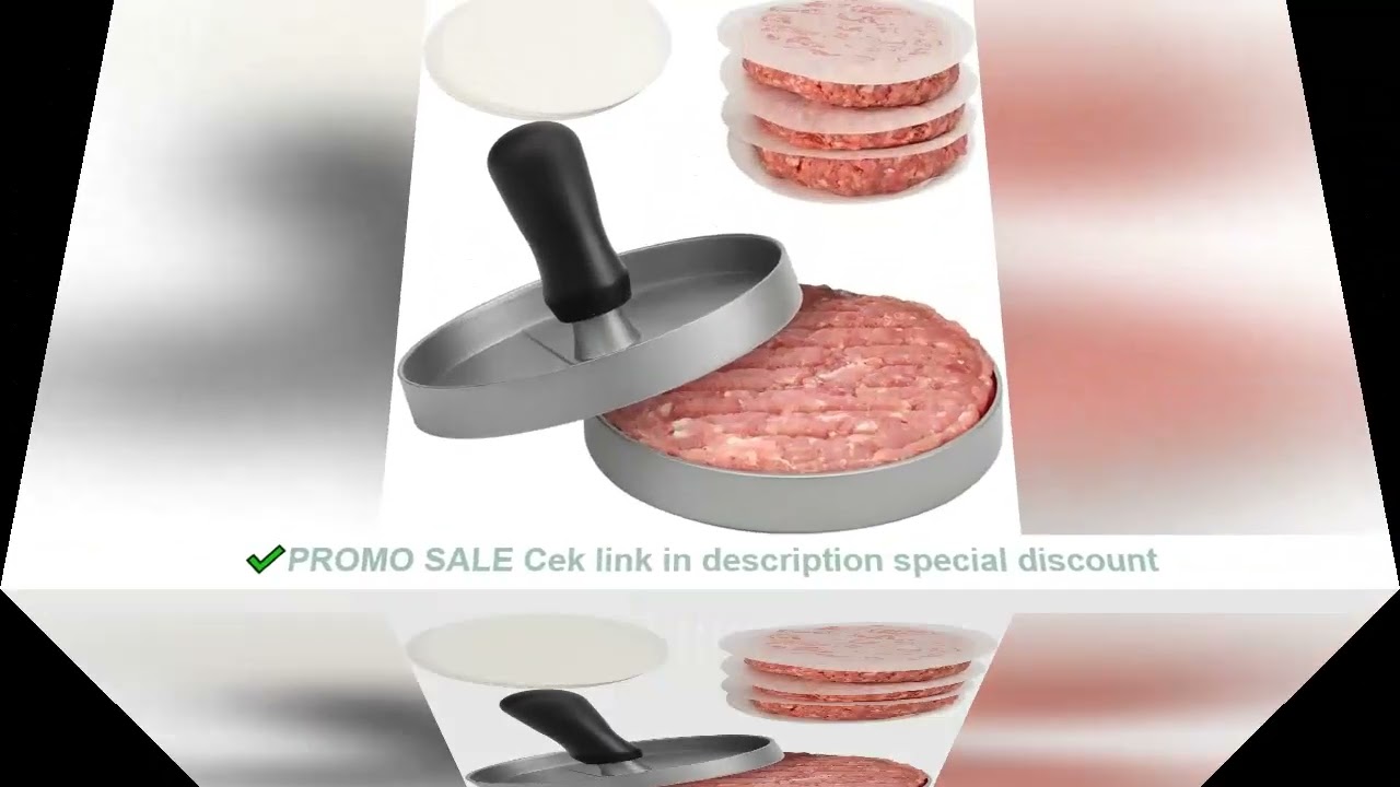 Burger Press Hamburger Meat Tool Patty Maker Aluminum Burger Maker for Kitchen BBQ Grill