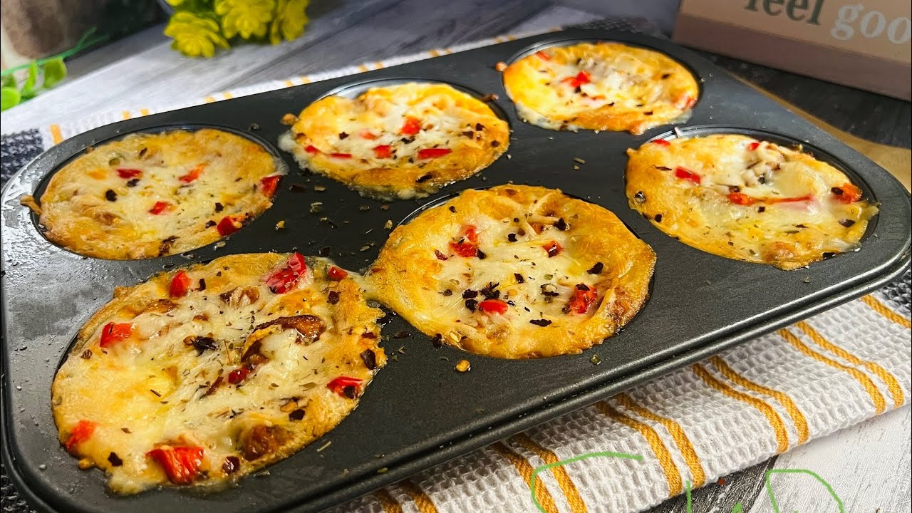Cup Pizza recipe / Without rolling dough cup pizza recipe / easy mini cup pizza recipe