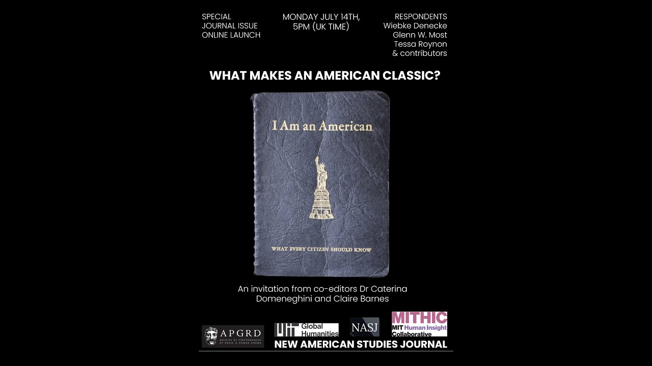 What Makes an American Classic? (Online Launch of The New American Studies Journal. vol.76, 2025)