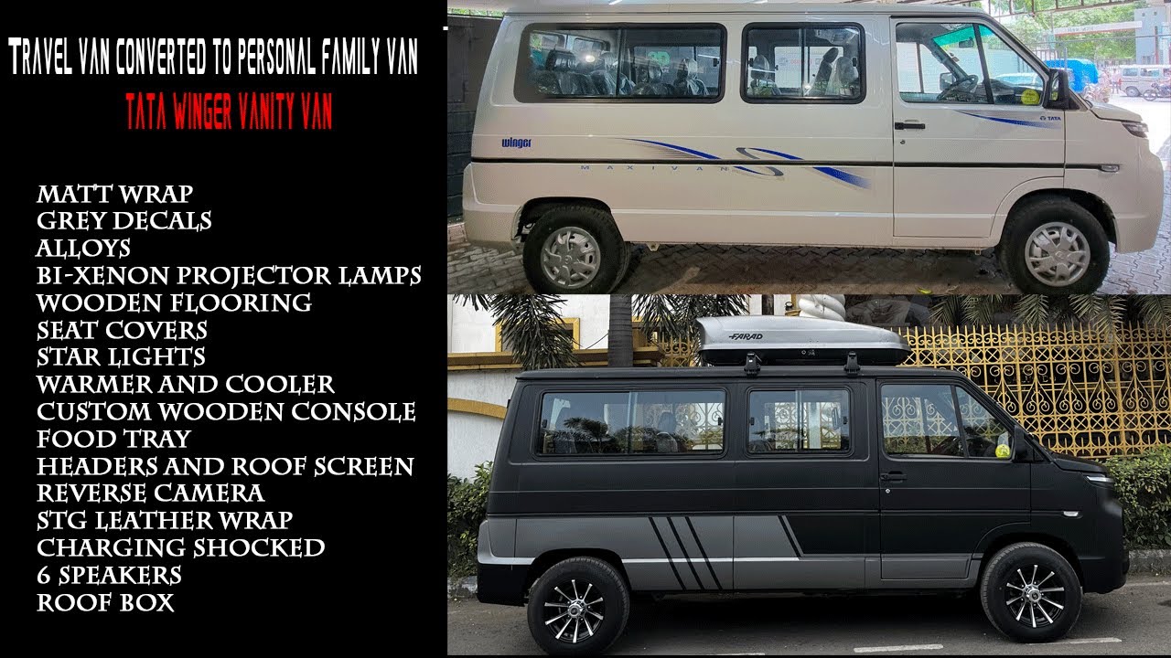 Travel Van Converted to Personal Family Van - TATA Winger Vanity Van || FilmShoppee