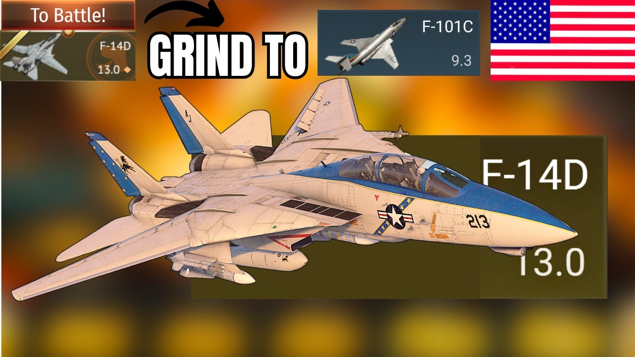 F-14D Phoenix Spam Makes Top Tier Completely UNPLAYABLE?💀 | grind to F-101C