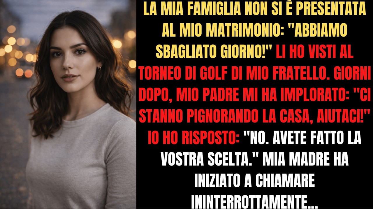 Hanno saltato le mie nozze per mio fratello. Ora mi implorano di salvarli dalla rovina.