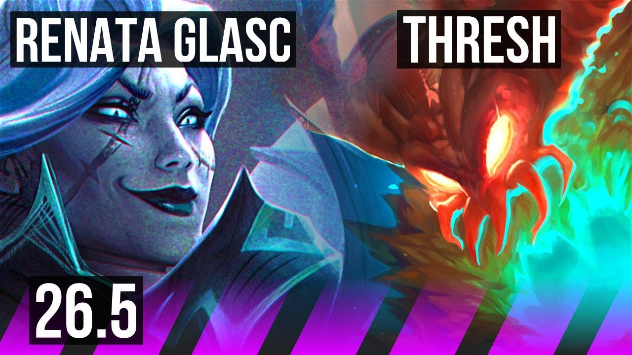 RENATA GLASC & Miss Fortune vs THRESH & Jinx (SUP) | EUW Master | 26.5