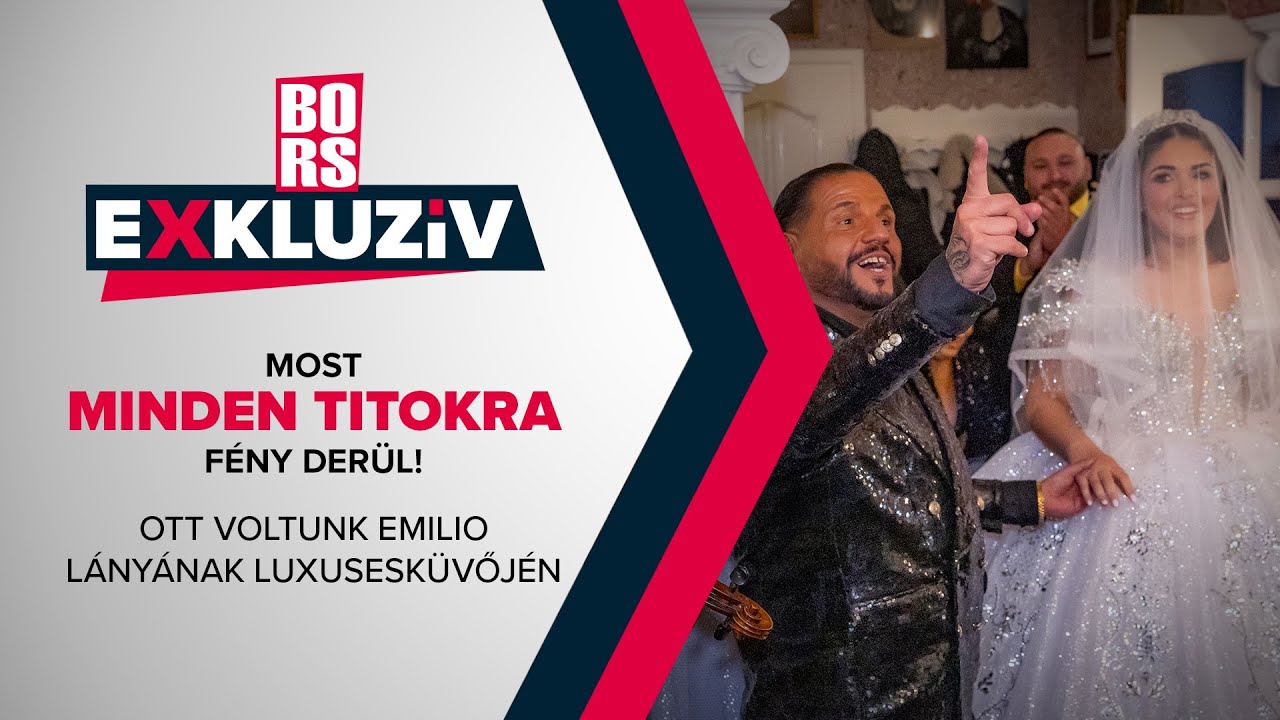 Exkluzív: Most minden titokra fény derül! Ott voltunk Emilio lányának luxusesküvőjén