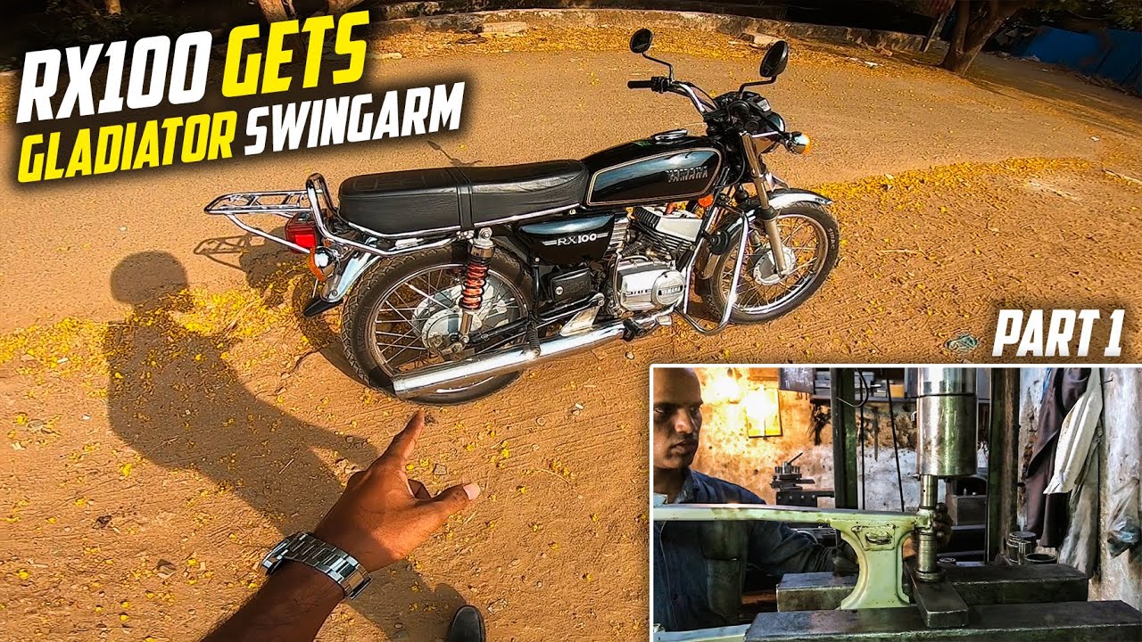 RX100 Modification : First Step to Install Gladiator Swingarm on Yamaha RX100 🔥