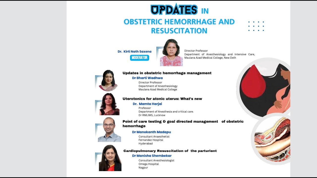 ICA Webinar Updates in Obstetric Hemorrhage and Resuscitation