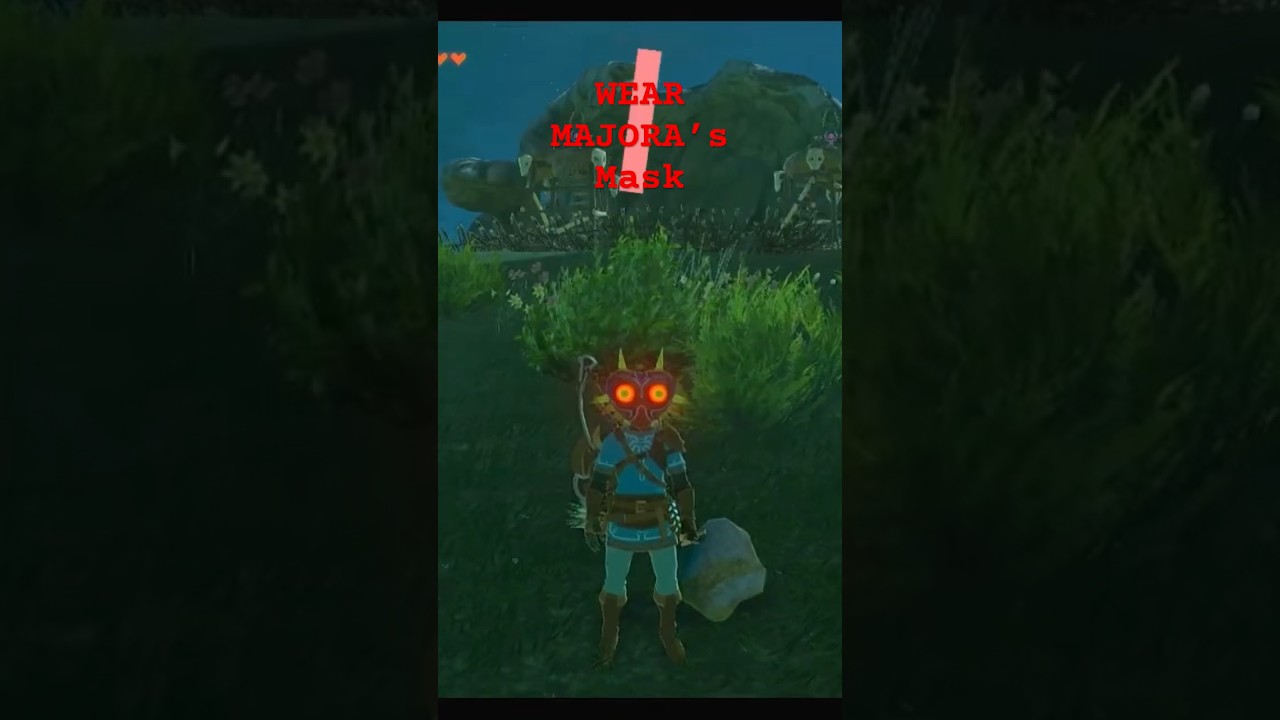 Wear MAJORA&rsquo;S Mask To Sneak Past Monsters - Tears Of The Kingdom #gaming #zelda