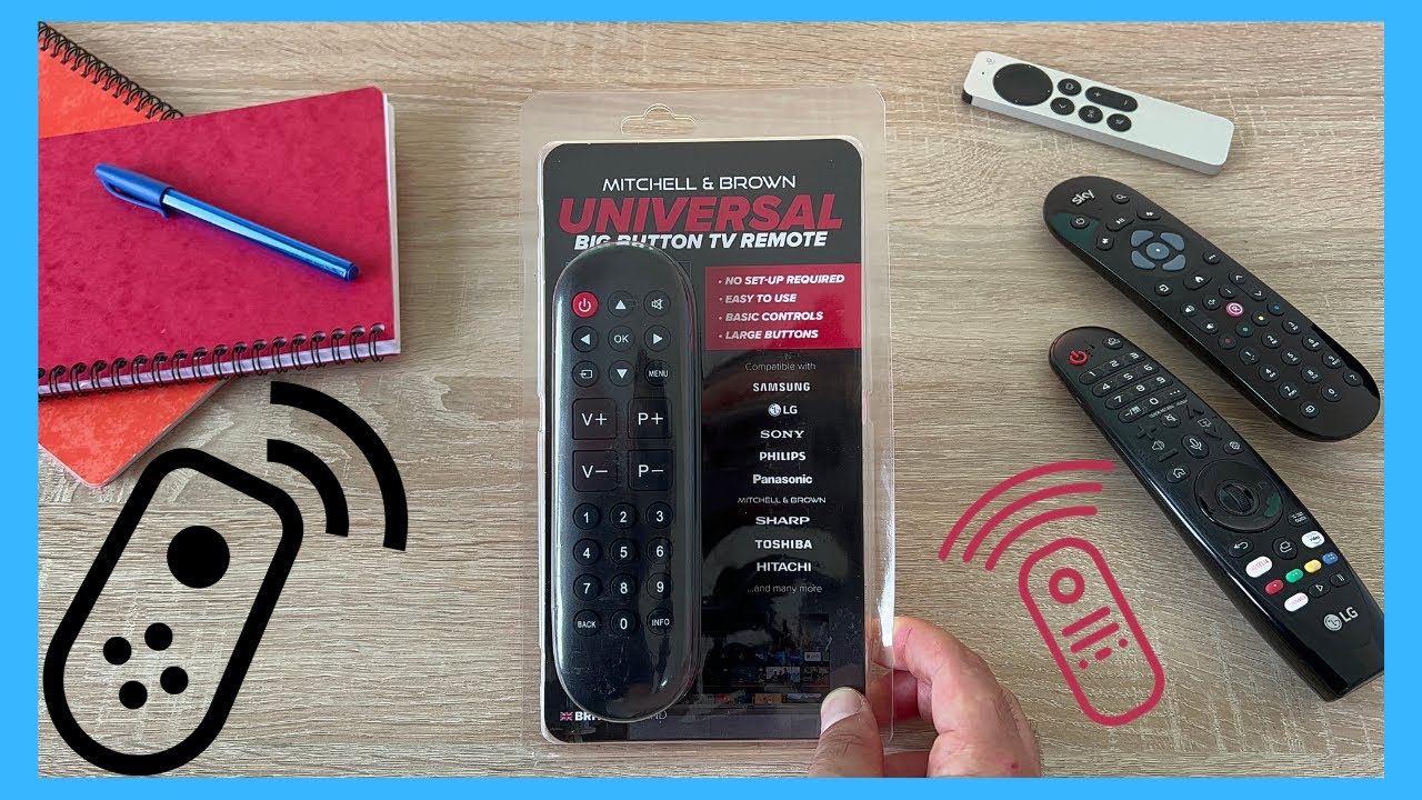 Take Charge of Your TV with Mitchell & Brown's Big Button Universal Remote