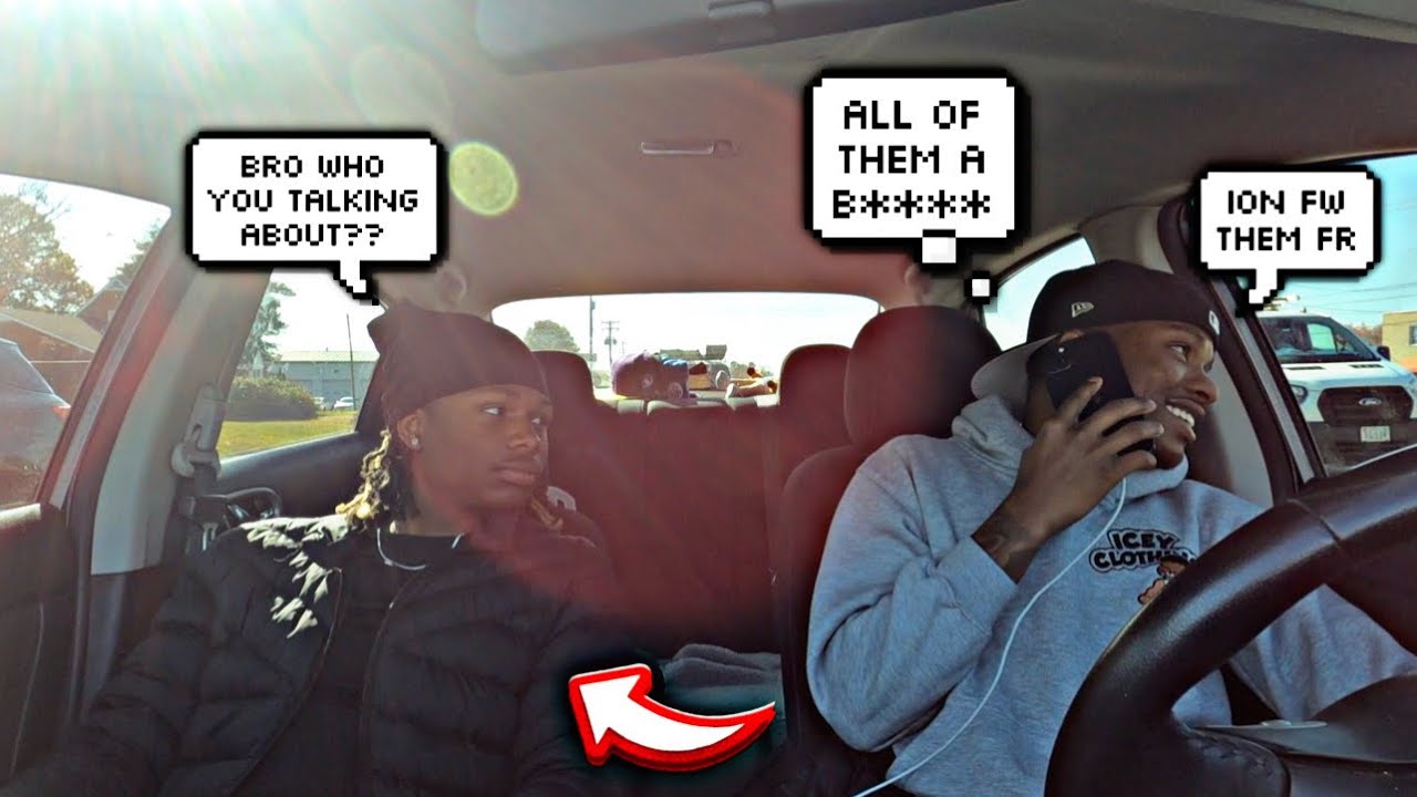 Trash Talking The Gang WHILE ON THE PHONE To See How They Reacts!!