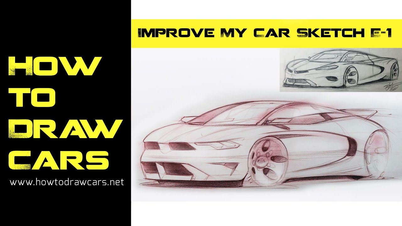 Pro Designer Teaches You Top 3 Tips for Better Drawings Right Now - Improve My Car Sketch 1