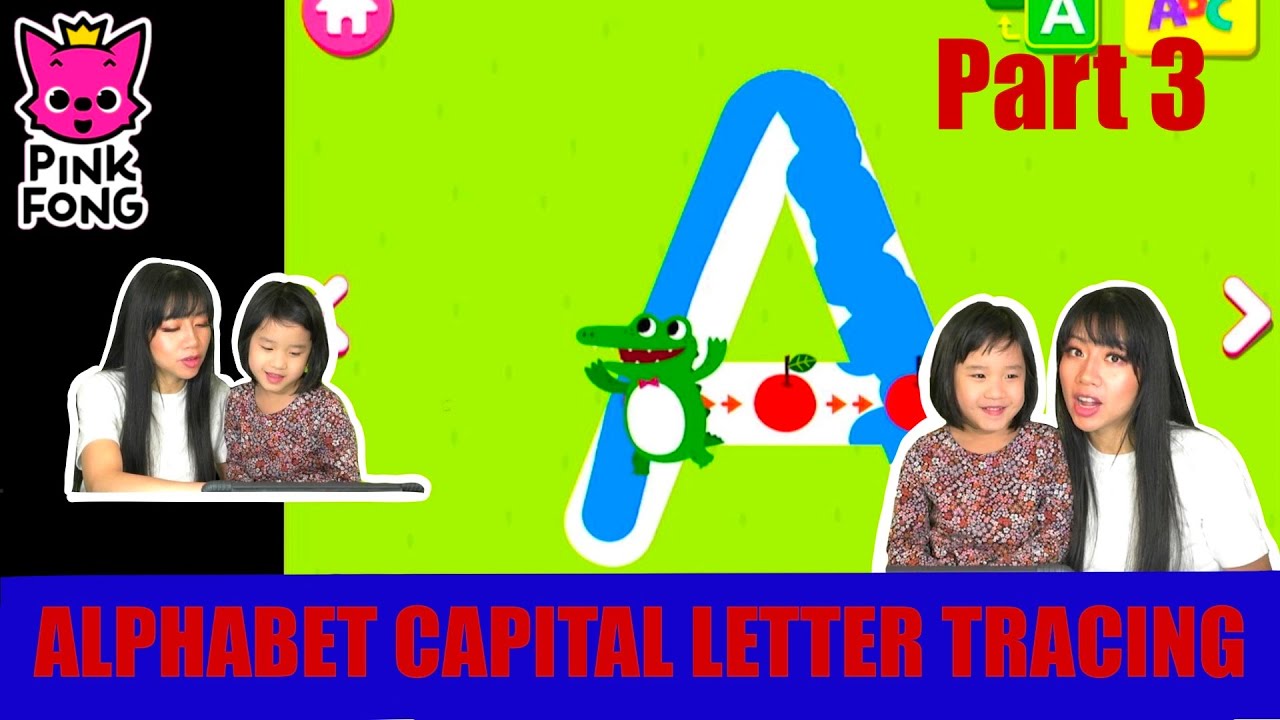 Learn ABC Phonics by Tracing Capital Letters with Pinkfong and Ella! Learning videos for kids
