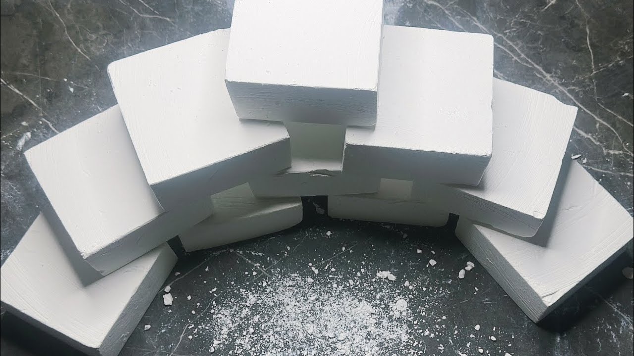 ASMR | FRESH PLAIN BLOCKS 🤍🔥This chalk 🤤