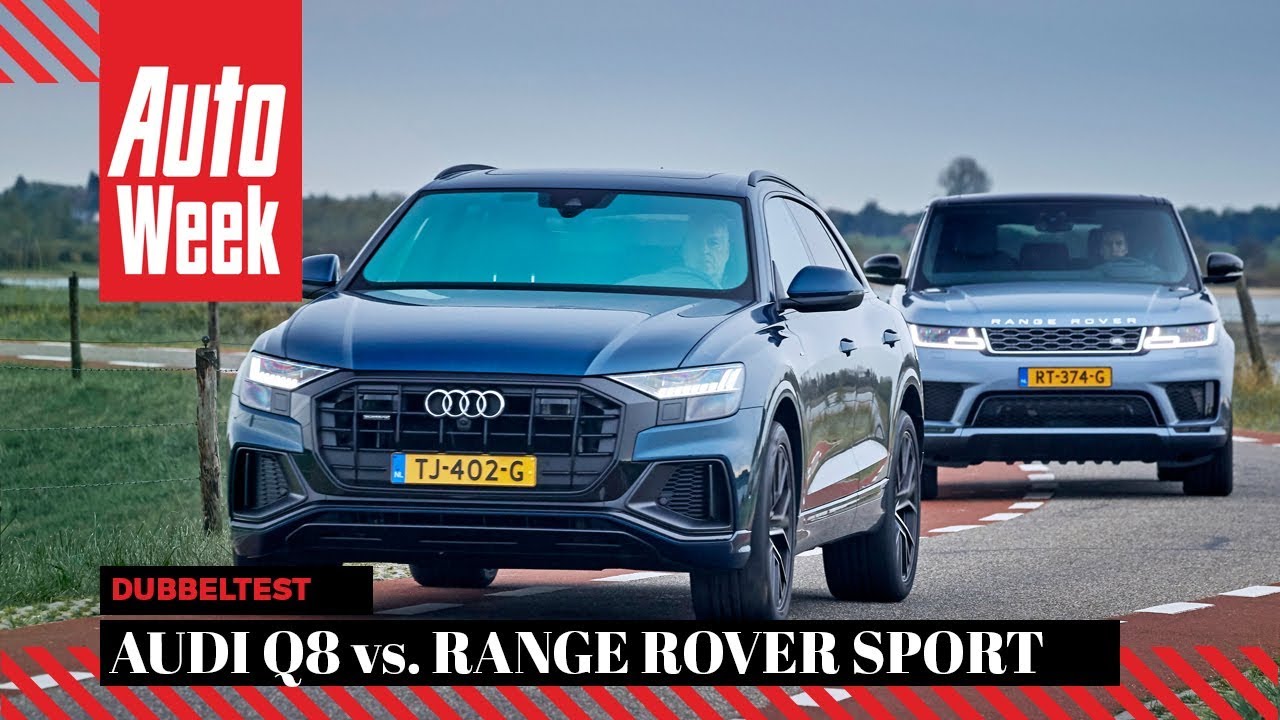 Audi Q8 vs Range Rover Sport - AutoWeek Dubbeltest - English subtitles