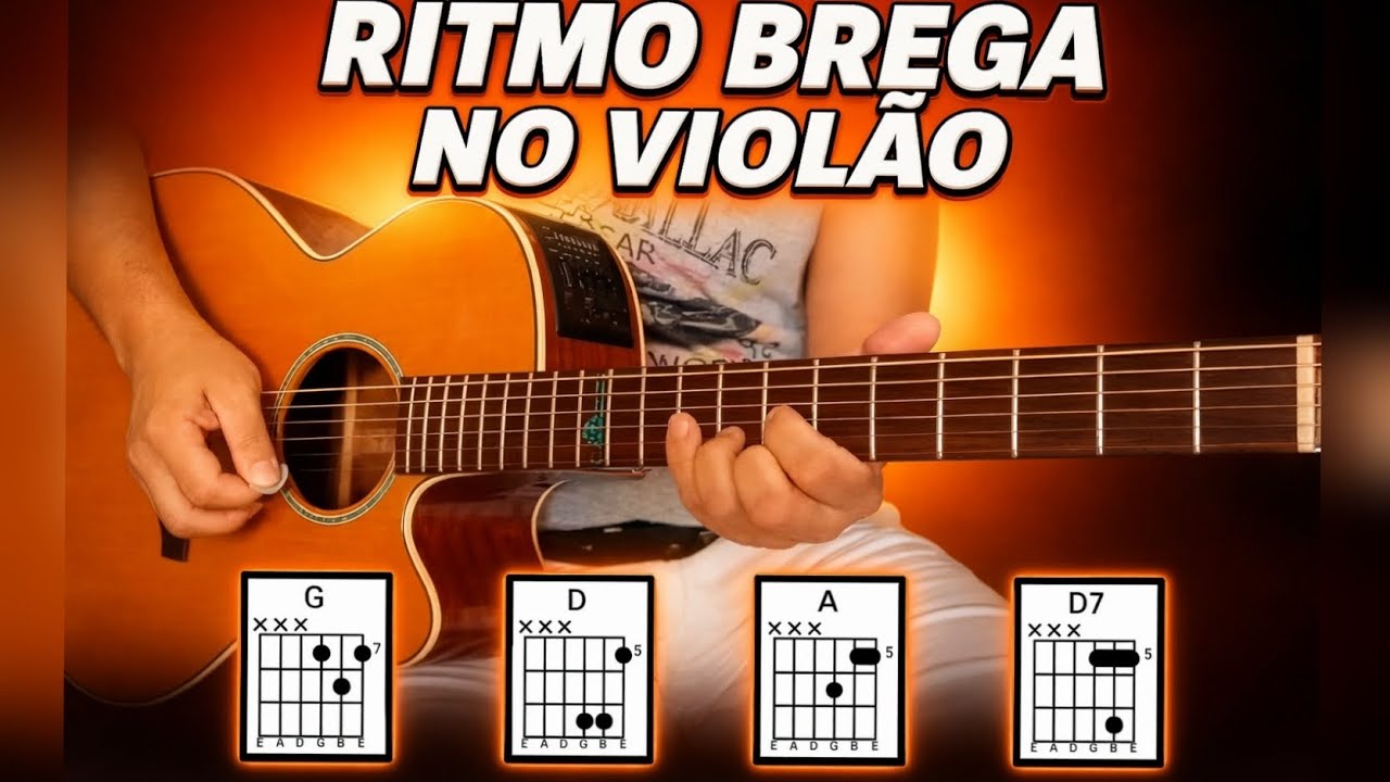 Ritmo Brega mais usado no Violão, Guitarra e Teclado