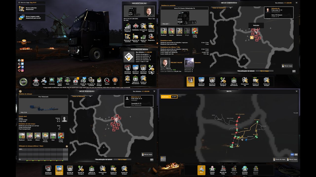 RODONITCHO MODS ETS2 1.46.1.0S 094/11/0769/2022 PROFILE PROJEKT KALISZ BY JAKUBEK 0.21 1.46 1.0 1.46