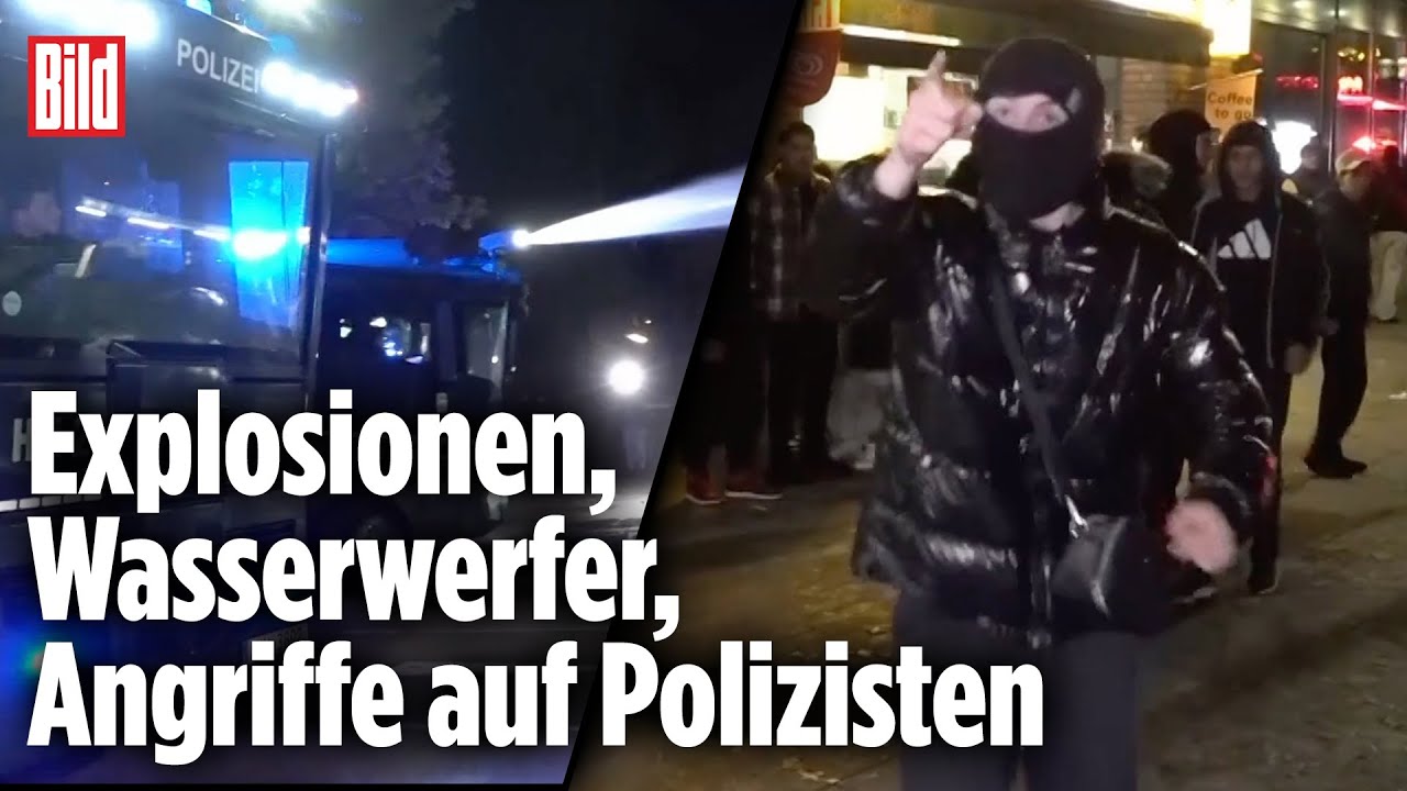 Schwere Halloween-Ausschreitungen: Brutale Krawalle in Hamburg