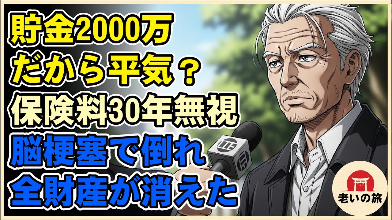 【漫画】「貯金2000万あるから平気」保険料を30年無視し続けた料理人の末路…脳梗塞で倒れ、医療費と無収入で全財産が溶けた結果。【シニアライフ】【60代以上の方へ】