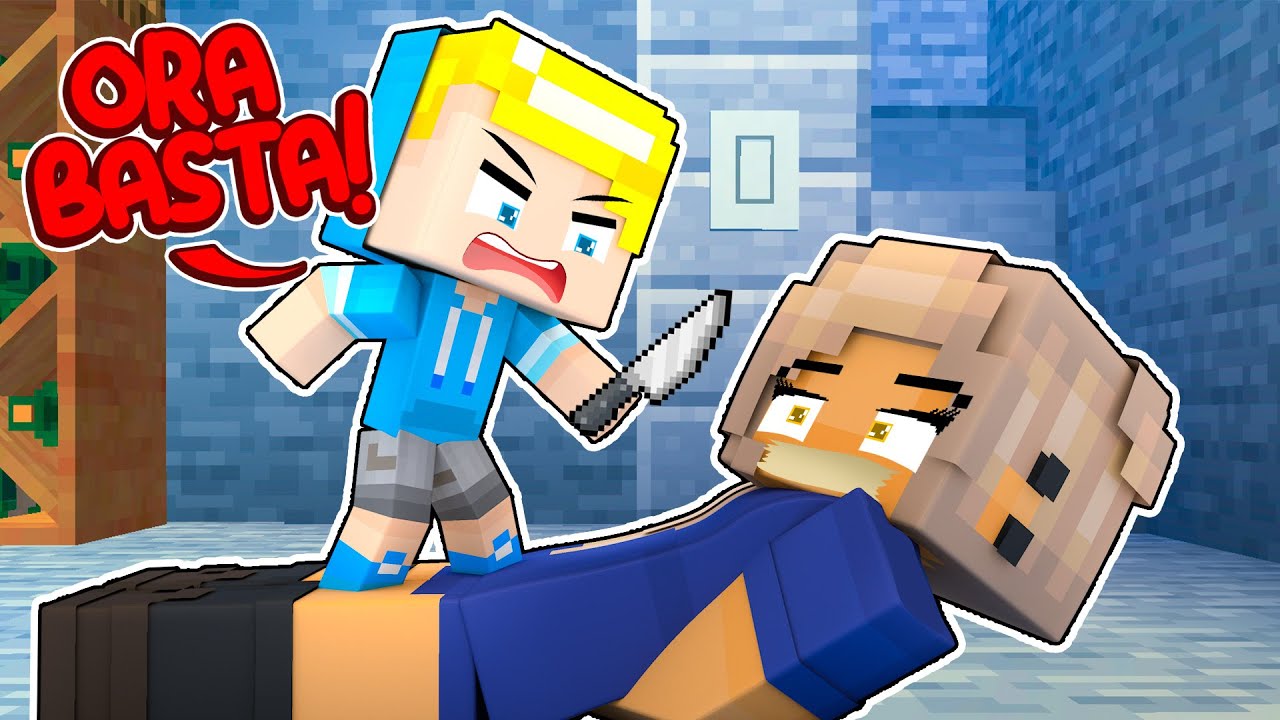 La Mia BULLA Viene AGGREDITA Da Mio Figlio Su Minecraft!