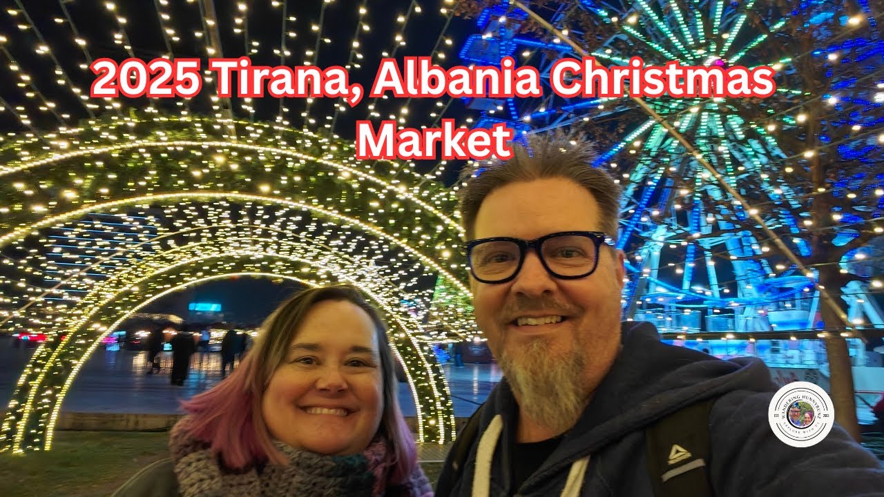 2025 Tirana Christmas Market Walk | Holiday Lights in Albania’s Capital