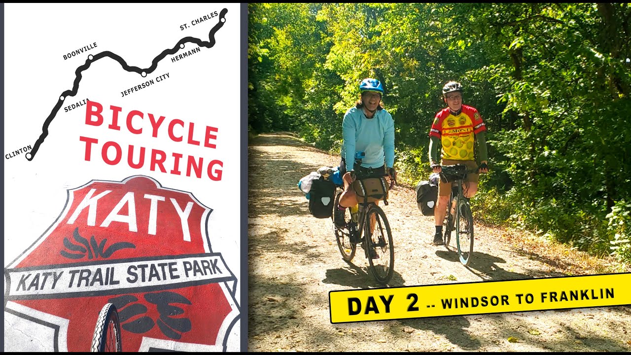 THE KATY TRAIL Day 2: Windsor to Old Franklin, Missouri, Bike Touring  America's Longest Rail Trail