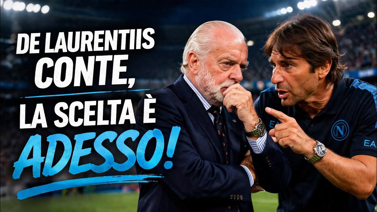 🛑DE LAURENTIIS NON VEDE L&rsquo;ORA&hellip;DI CONFERMARE CONTE. BASTA GUARDARE BACHECA E MERCATO ! ⚽️💙