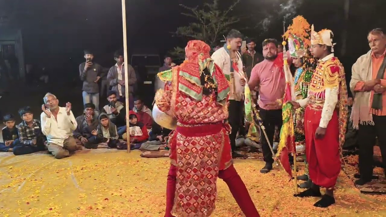 નવ નેજાધારી આખ્યાન મંડળ વાંટડા કાવઠ બીજો દિવસ ઓથવાડ ડાકનીયા 
