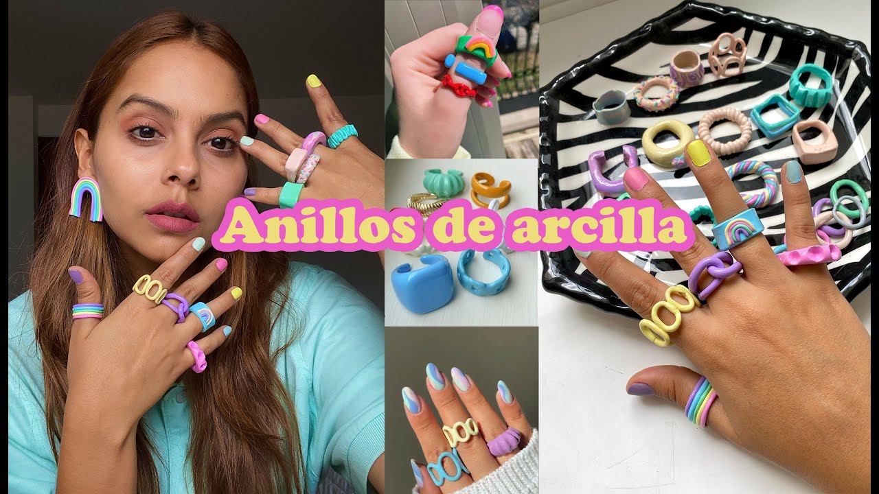 DIY Anillos de arcilla aesthetic | estilo Pinterest